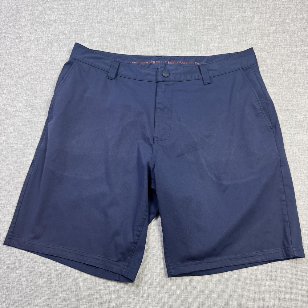 Rhone‎ Performance Shorts Mens 34 Blue Athletic Pockets Stretch 9" Inseam